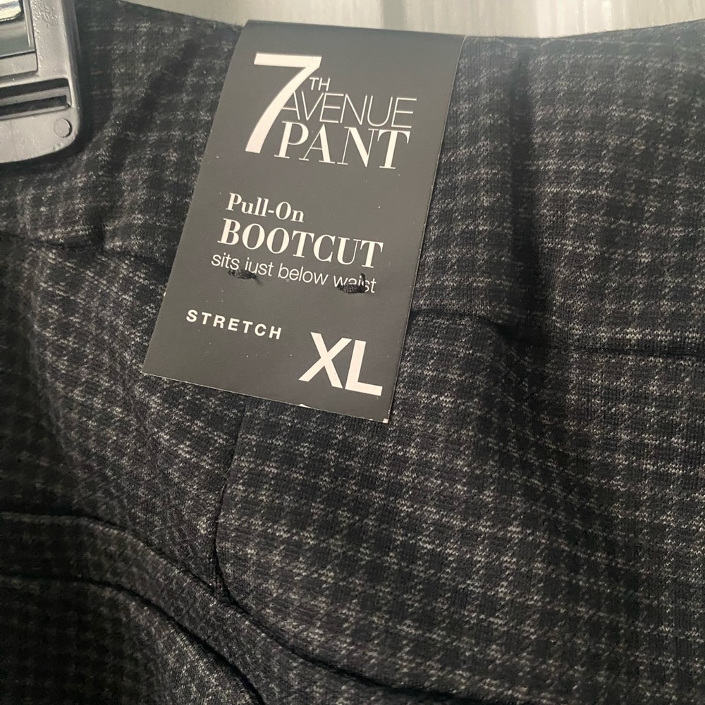 4 business pants from NY&company size 18 avg (1 grey checked, 2 black, 1 navy)